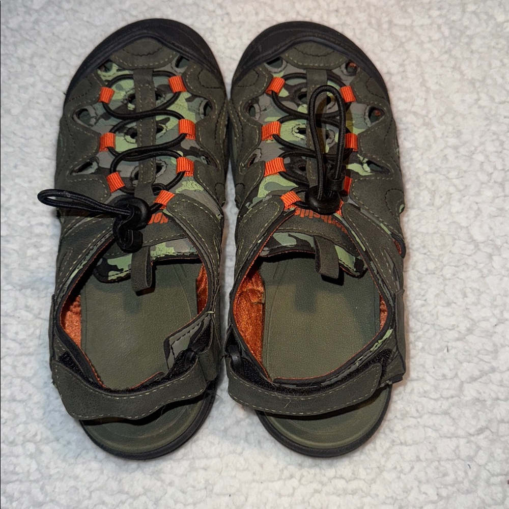 Northside Green and Orange Outdoor Sandals